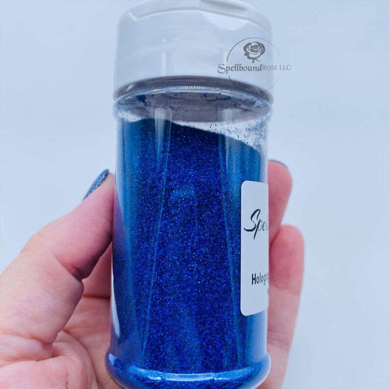 Bomber Glitter – Deep Blue Holographic Extra Fine (.008) Glitter (2 oz)