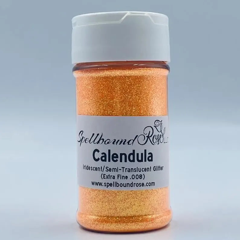 Calendula Glitter – Orange Iridescent Extra Fine (.008) Glitter (2 oz)