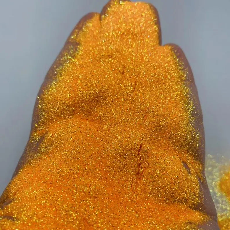 Calendula Glitter – Orange Iridescent Extra Fine (.008) Glitter (2 oz)