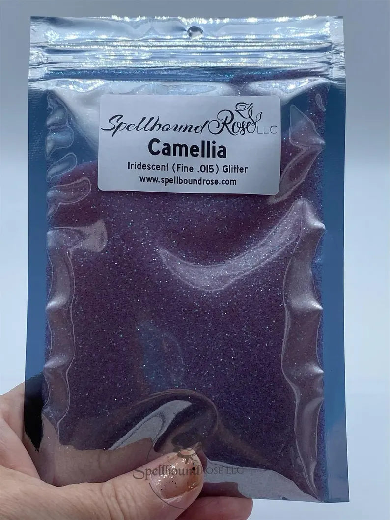 Camellia Glitter – Pastel Pink Iridescent Fine (.015) Glitter (2 oz)