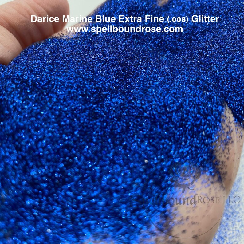 Darice Marine Glitter – Marine Blue Metallic Extra Fine (.008) Glitter (3 oz) *LOW STOCK*