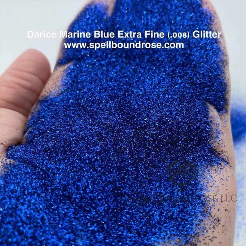 Darice Marine Glitter – Marine Blue Metallic Extra Fine (.008) Glitter (3 oz) *LOW STOCK*