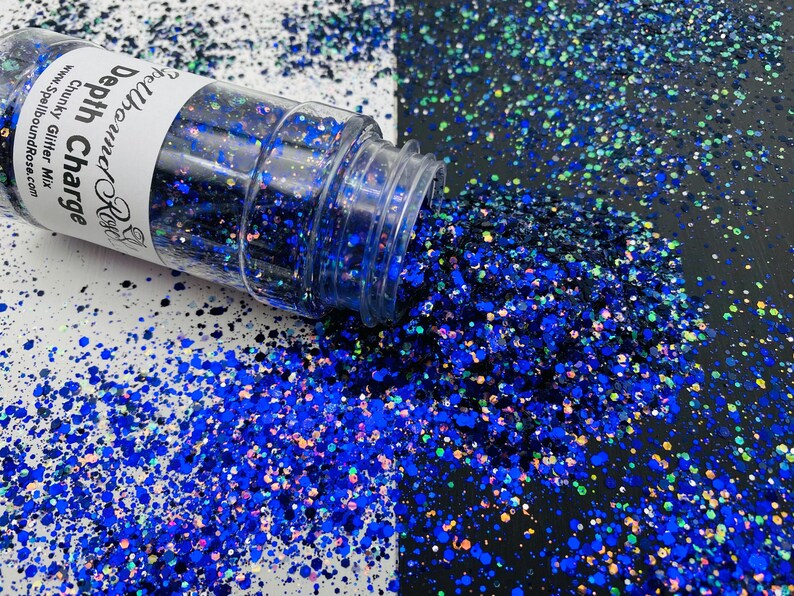 Depth Charge Glitter –  Purple Holographic Metallic Chunky Mix Glitter (2 oz)