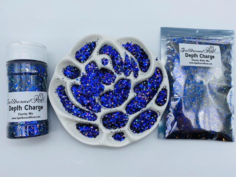 Depth Charge Glitter –  Purple Holographic Metallic Chunky Mix Glitter (2 oz)