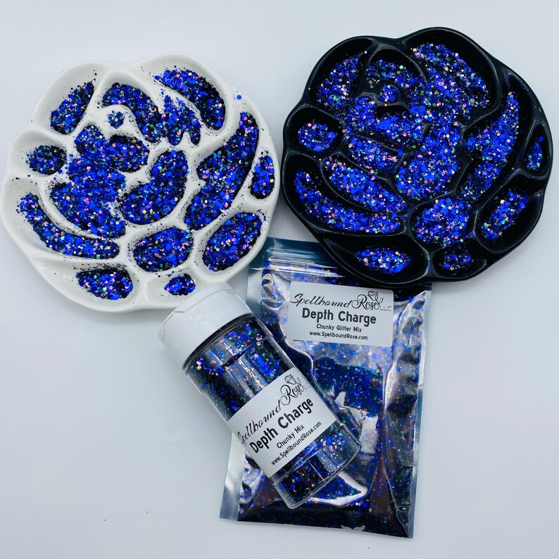 Depth Charge Glitter –  Purple Holographic Metallic Chunky Mix Glitter (2 oz)