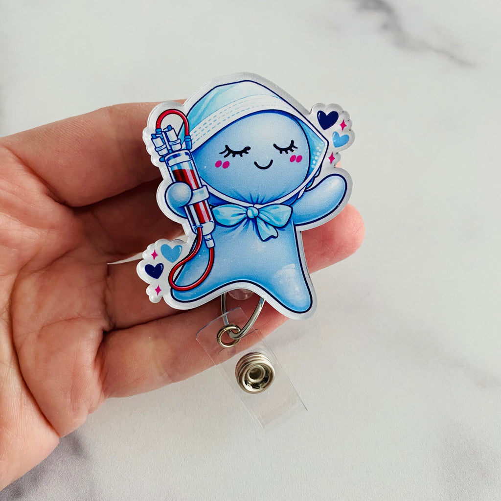 Dialysis Blue Glove People Badge Reel | Nephrology Nurse Badge Reel 🩺🔵