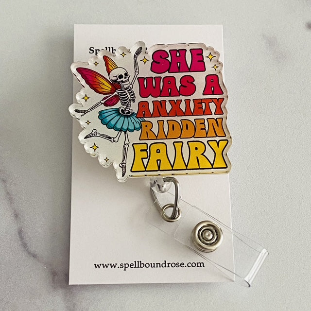 She was a Anxiety Ridden Fairy Badge Reel | Cute Cottagecore ID Holder 🧚‍♀️✨