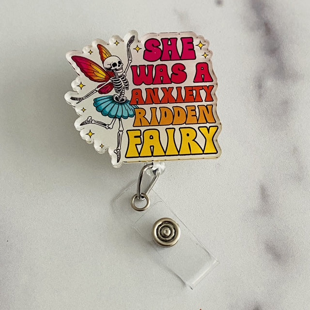 She was a Anxiety Ridden Fairy Badge Reel | Cute Cottagecore ID Holder 🧚‍♀️✨
