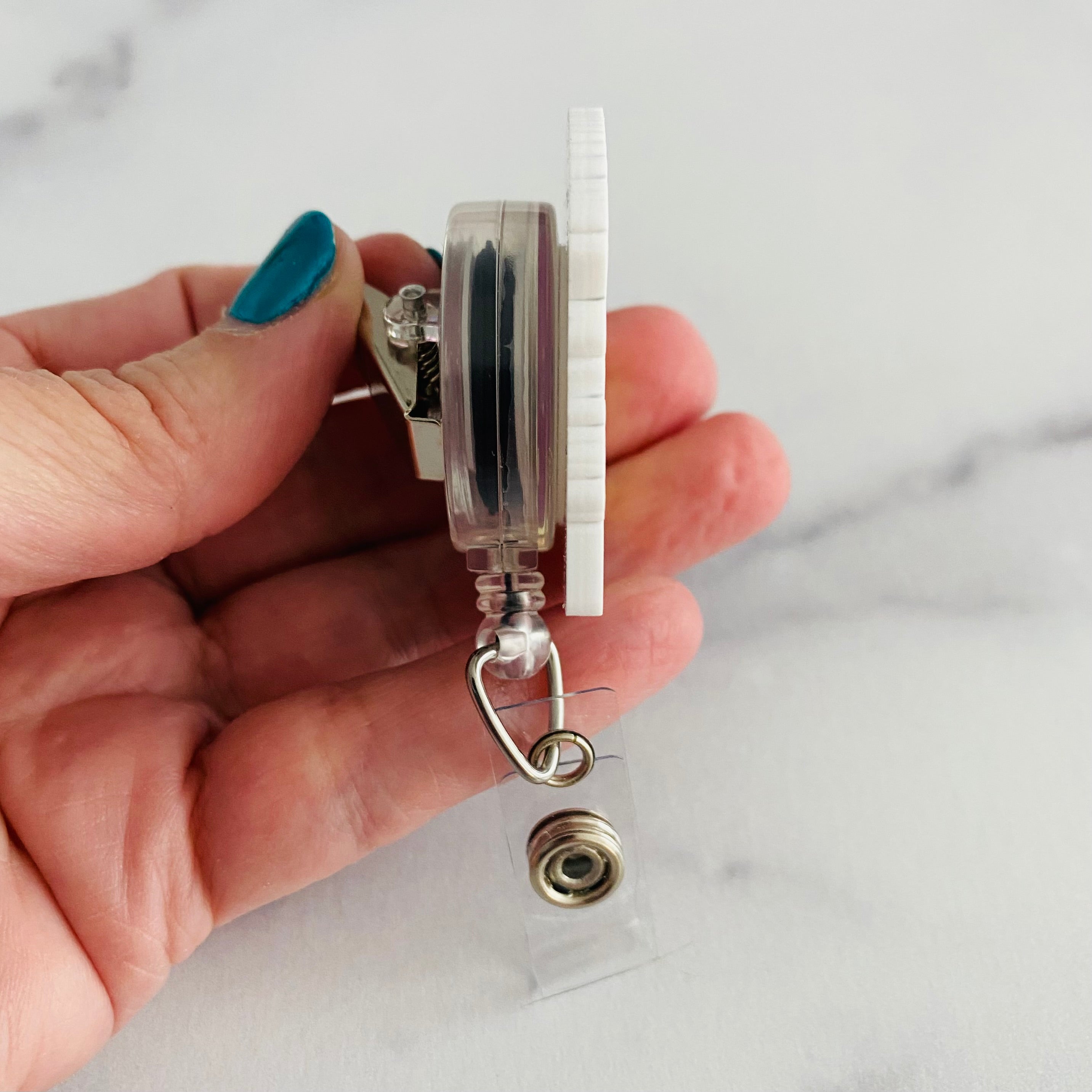“In a World Full of Trash Pandas, Be a Jimothy” Nurse Badge Reel – Funny Raccoon Retractable ID Holder