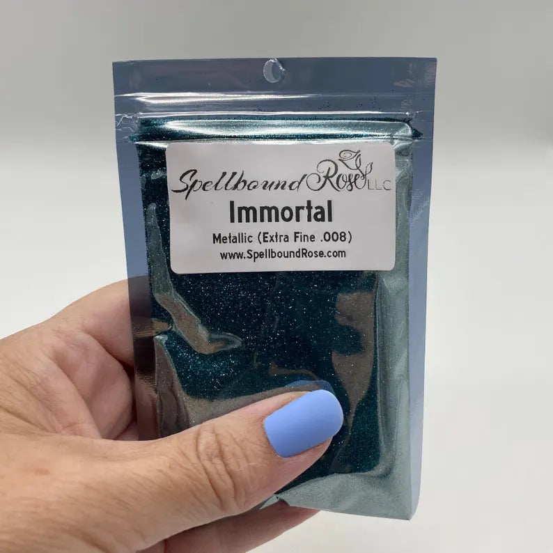 Immortal Glitter – Deep Teal Metallic Extra Fine (.008) Glitter (2 oz) *LOW STOCK*