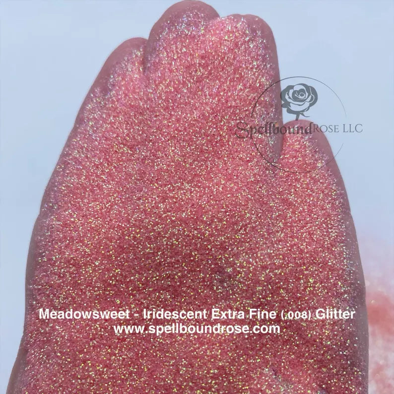 Meadowsweet Glitter – Blush Pink Iridescent Extra Fine (.008) Glitter (2 oz)