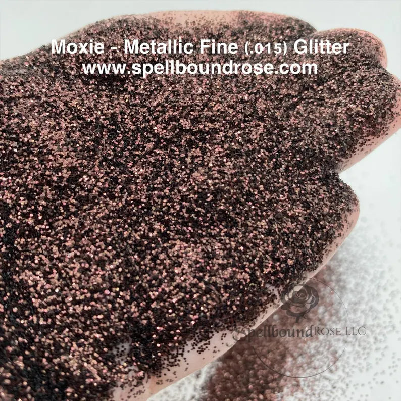 Moxie Glitter – Dark Brown Metallic Fine (.015) Glitter (2 oz)