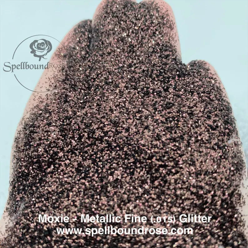 Moxie Glitter – Dark Brown Metallic Fine (.015) Glitter (2 oz)