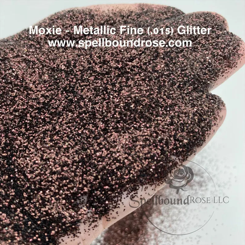 Moxie Glitter – Dark Brown Metallic Fine (.015) Glitter (2 oz)