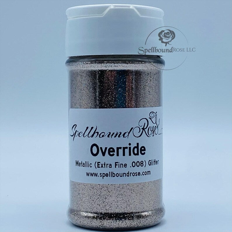 Override Glitter – Champagne Metallic Extra Fine (.008) Glitter (2 oz)