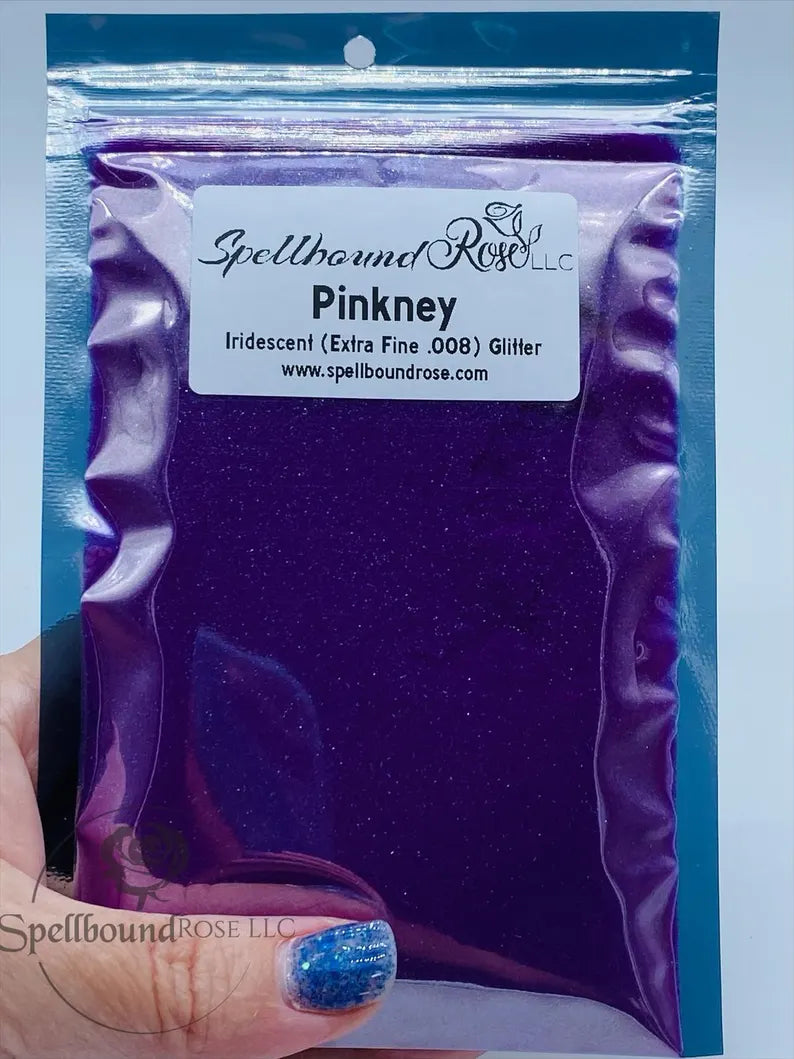 Pinkney Glitter – Bubblegum Pink Iridescent Extra Fine (.008) Glitter (2 oz) *LOW STOCK*
