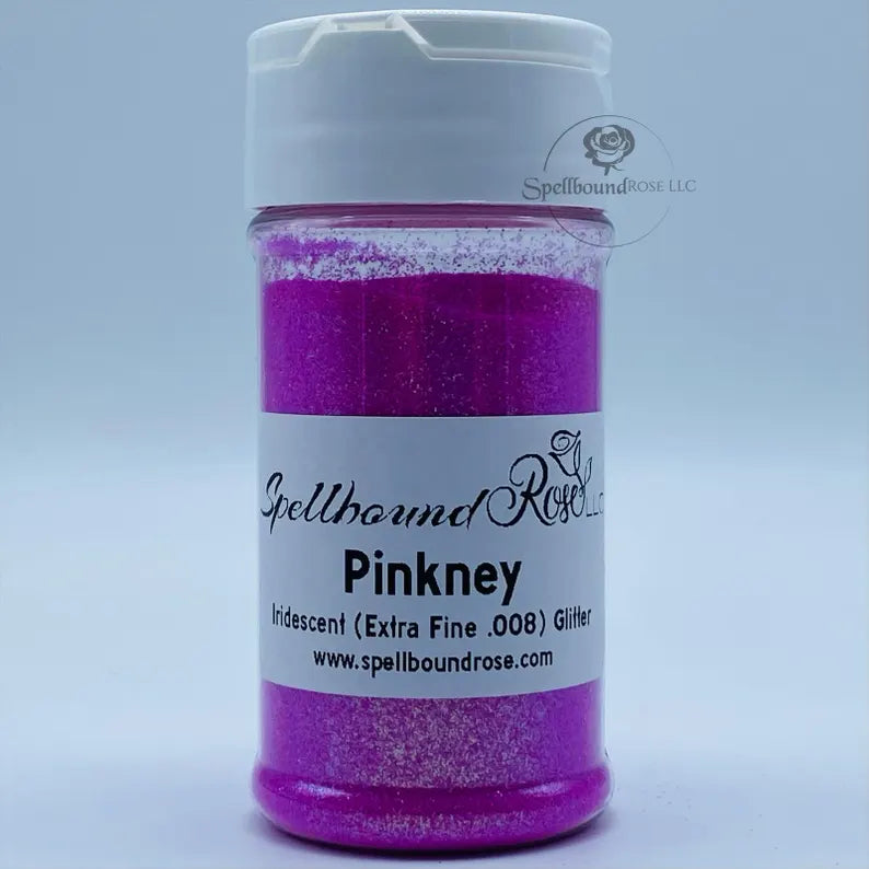 Pinkney Glitter – Bubblegum Pink Iridescent Extra Fine (.008) Glitter (2 oz) *LOW STOCK*