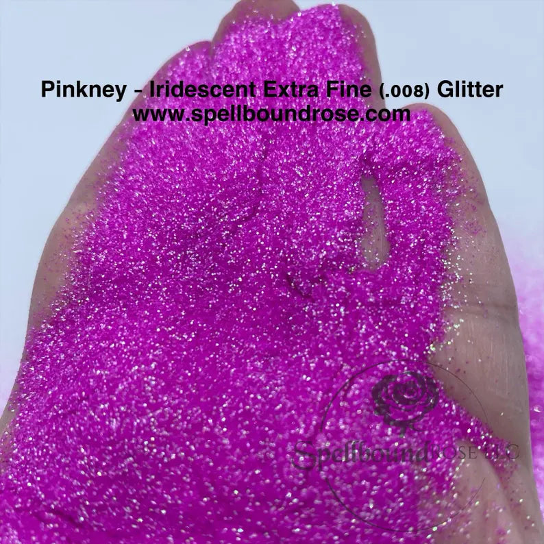 Pinkney Glitter – Bubblegum Pink Iridescent Extra Fine (.008) Glitter (2 oz) *LOW STOCK*