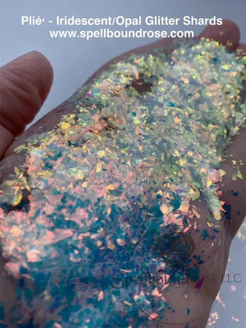 Plié Glitter – Opalescent Color Shift Iridescent Flakes/Shards (1 oz)