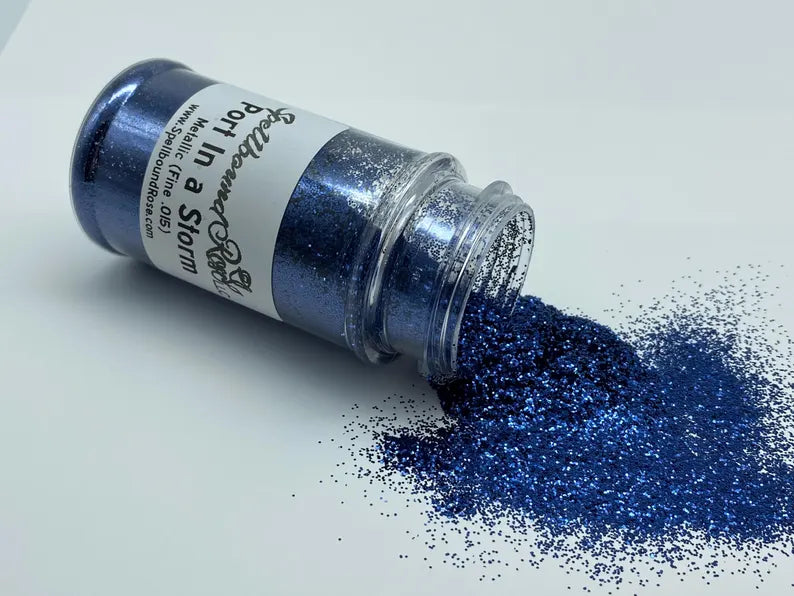Port In A Storm Glitter – Navy Blue Metallic Fine (.015) Glitter (2 oz)