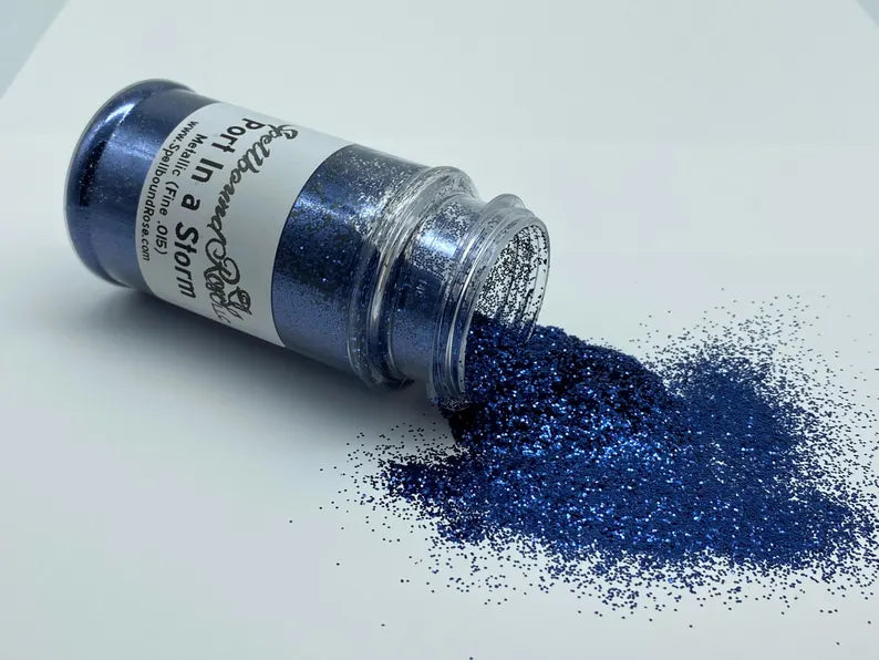 Port In A Storm Glitter – Navy Blue Metallic Fine (.015) Glitter (2 oz)