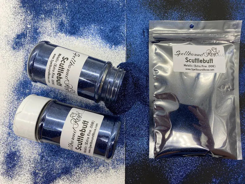 Scuttlebutt Glitter – Navy Blue Metallic Extra Fine (.008) Glitter (2 oz) *LOW STOCK*