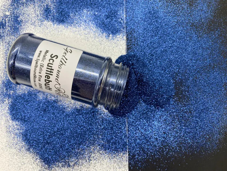 Scuttlebutt Glitter – Navy Blue Metallic Extra Fine (.008) Glitter (2 oz) *LOW STOCK*
