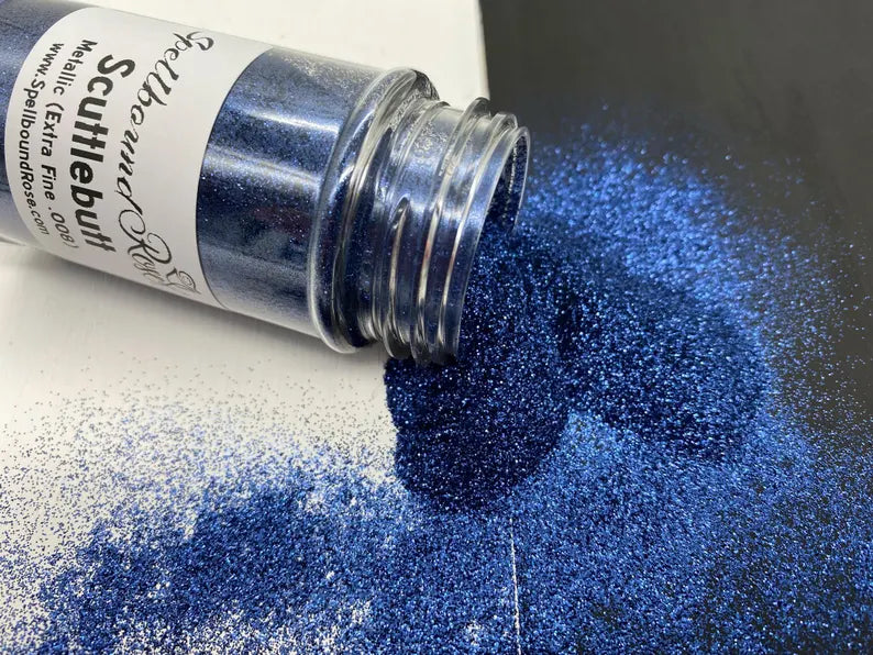 Scuttlebutt Glitter – Navy Blue Metallic Extra Fine (.008) Glitter (2 oz) *LOW STOCK*