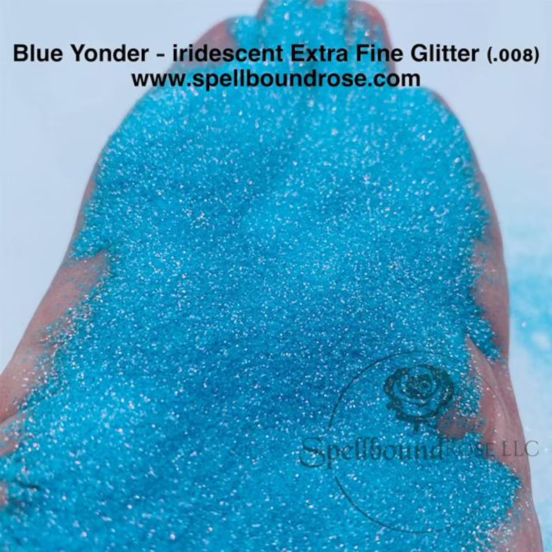 Blue Yonder Glitter – Sky Blue Iridescent Extra Fine (.008) Glitter (2 oz)