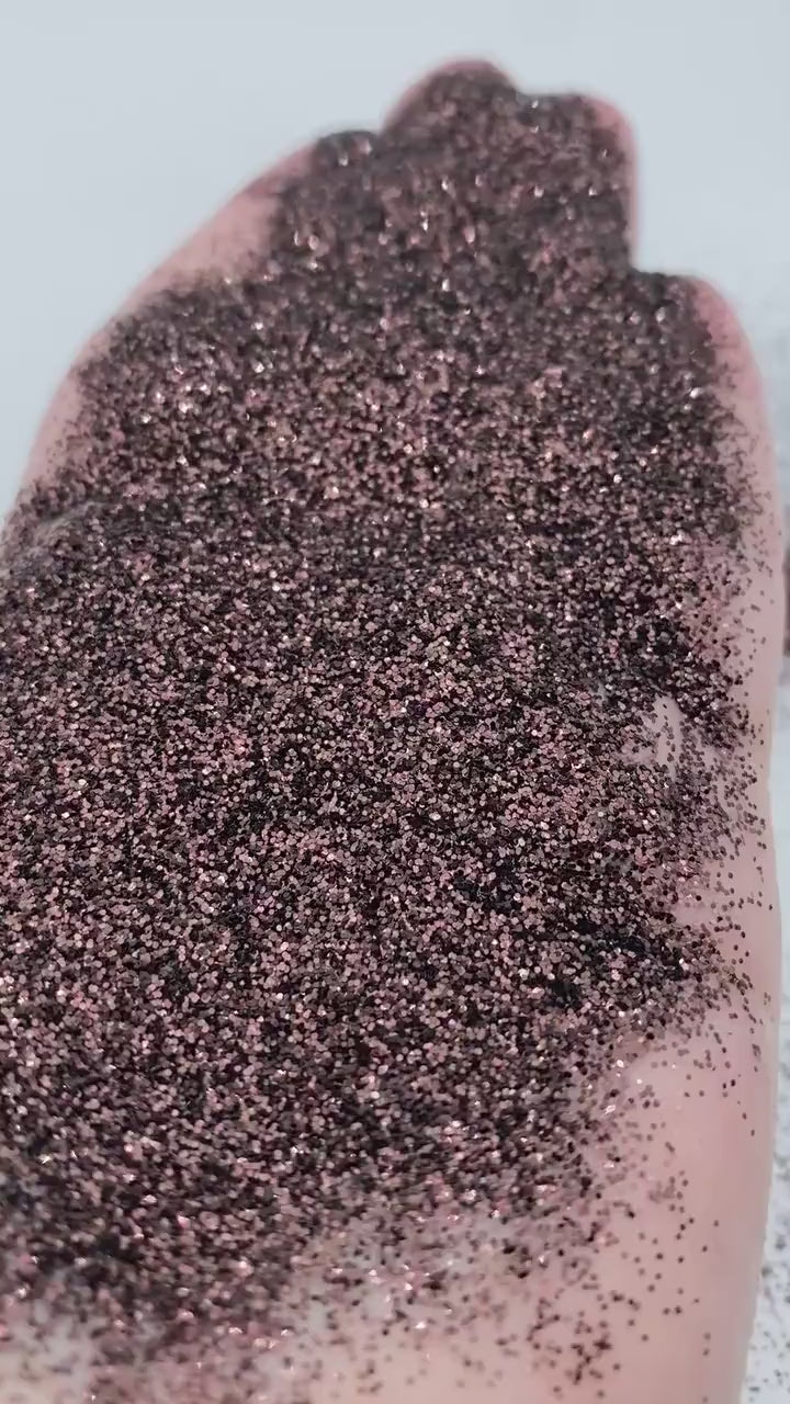 Moxie Glitter – Dark Brown Metallic Fine (.015) Glitter (2 oz)