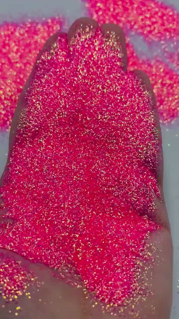 Prissy Glitter – Bright Pink Iridescent Fine (.015) Glitter (2 oz)